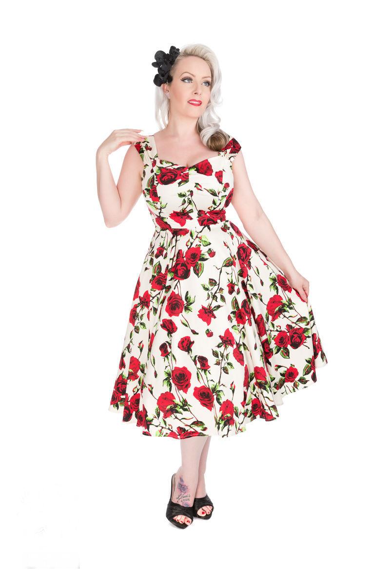 Roserblomstret Sommer kjole Price: 475,00,-