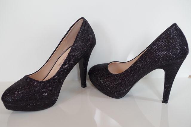 Instruere Meget føderation Køb Sorte sko med glimmer Vanessa - Price: 150,00,-