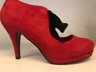 Sandie rød retro sko