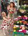 50s  Roserblomstret Sommer kjole