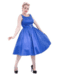 Blå Polka swing kjole